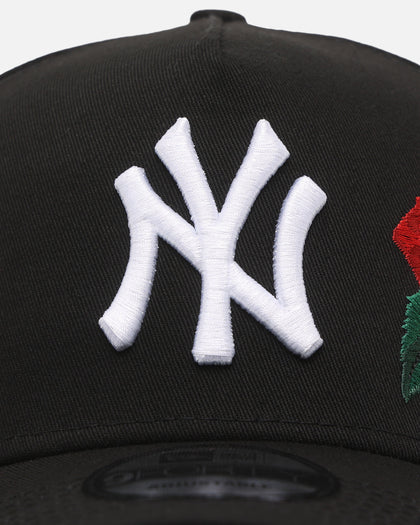 New Era New York Yankees 'Rose Emblem' 9FORTY A-Frame Snapback Black