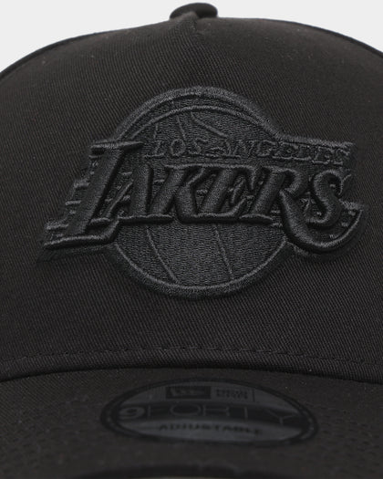New Era Los Angeles Lakers 9FORTY A-Frame Snapback Black/Black