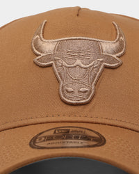 New Era Chicago Bulls Tonal 9FORTY A-Frame Snapback Wheat
