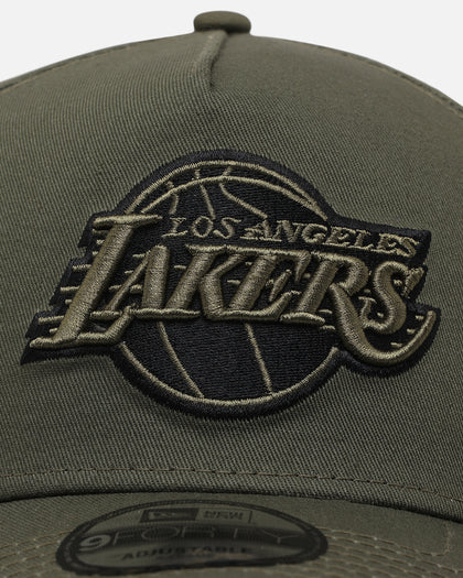New Era Los Angeles Lakers 9FORTY A-Frame Snapback New Olive/Black