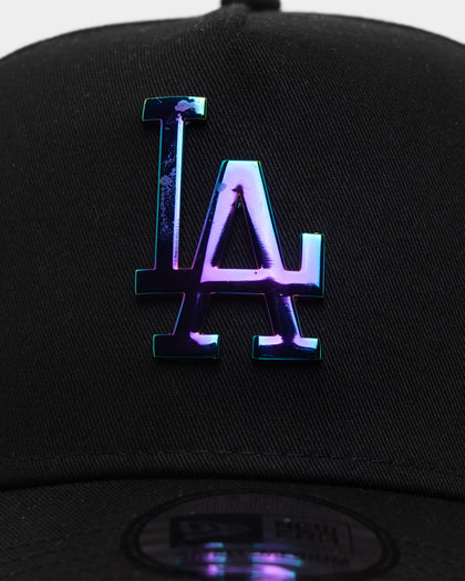 New Era Los Angeles Dodgers 'Metal Badge' 9FORTY K-Frame Snapback Black/Iridescent