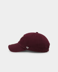 47 Brand Anaheim Ducks 47 Clean Up Strapback Plum
