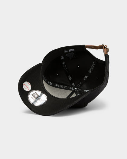 New Era Los Angeles Dodgers 'Black/Tan Suede' 9FORTY K-Frame Strapback Black/Tan