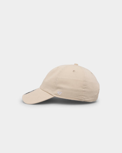 47 Brand Los Angeles Dodgers Base Runner Clean Up Strapback Natural