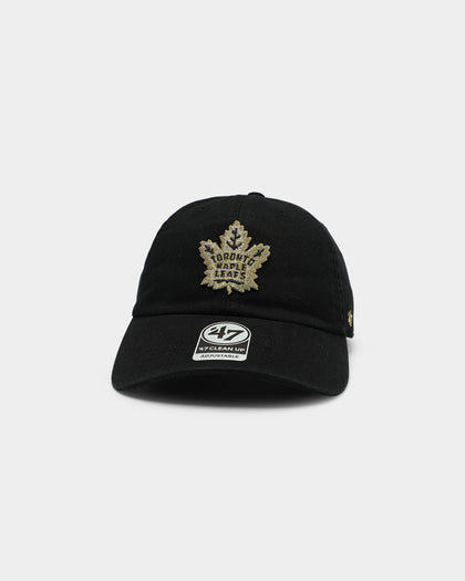 47 Brand Toronto Maple Leafs Clean Up Strapback Black/Gold