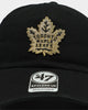 47 Brand Toronto Maple Leafs Clean Up Strapback Black/Gold