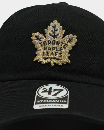 47 Brand Toronto Maple Leafs Clean Up Strapback Black/Gold