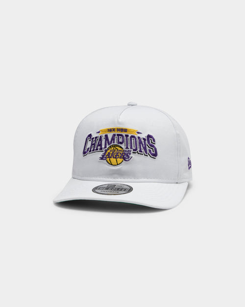 New Era Los Angeles Lakers 16X Champs Old Golfer Snapback White/OTC