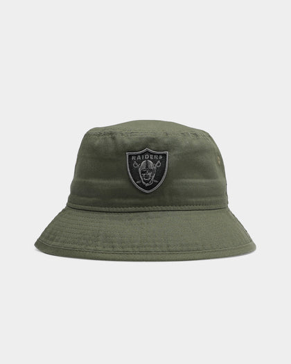 New Era Raiders Bucket Hat Olive/Black