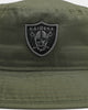New Era Raiders Bucket Hat Olive/Black