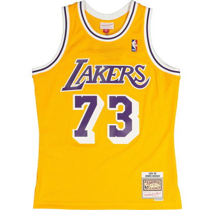 スポーツ NBA COURTCOLLECTION DENNIS RODMAN LAKERS Lakers 98 Rodman Road Jersey Purple – Lakers Store
