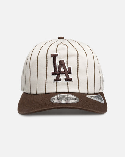 New Era Los Angeles Dodgers 'Washed Stone Walnut' 19TWENTY Snapback Brown Pinstripe