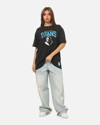 Bleacher Athletic Gold Coast Titans NRL Washed T-Shirt Black