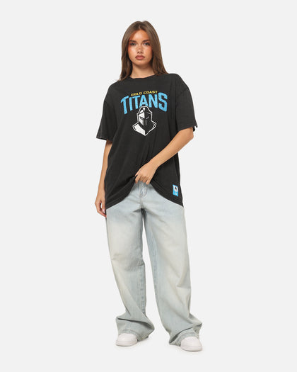 Bleacher Athletic Gold Coast Titans NRL Washed T-Shirt Black