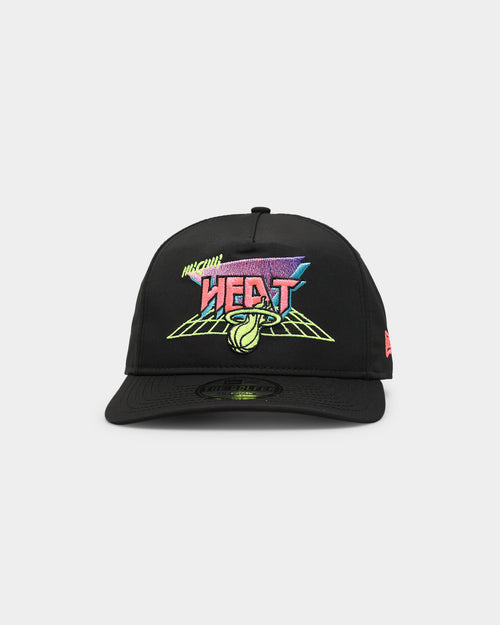 New Era Miami Heat 'Neon Vice Prolight' Old Golfer Snapback Black
