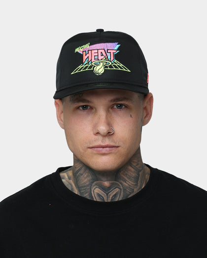 New Era Miami Heat 'Neon Vice Prolight' Old Golfer Snapback Black