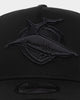 New Era Cronulla-Sutherland Sharks 'Black On Black' 9FORTY A-Frame Snapback Black