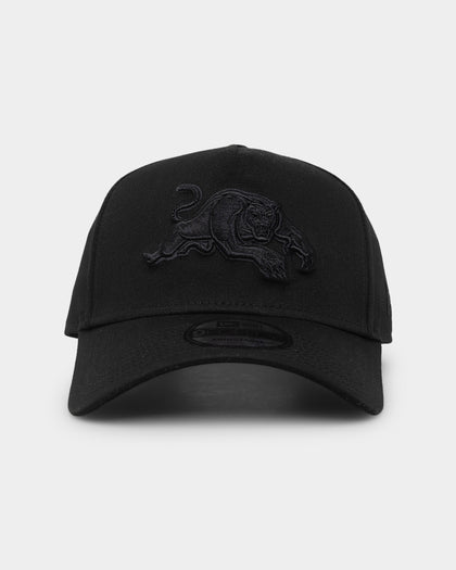 New Era Penrith Panthers 'Black On Black' 9FORTY A-Frame Snapback Black