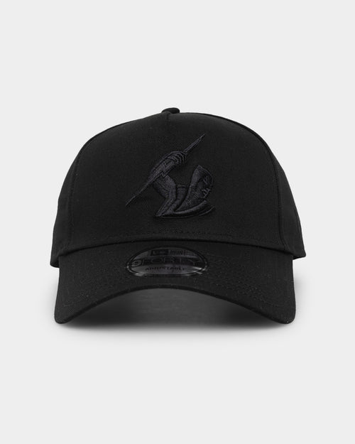 New Era Melbourne Storm 'Black On Black' 9FORTY A-Frame Snapback Black