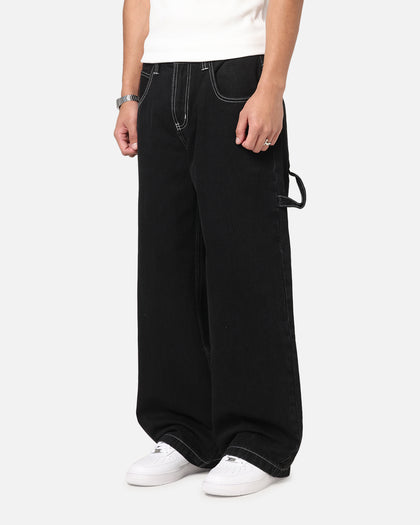 Saint Morta Amplus Fray Carpenter Jeans Contrast Black