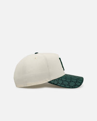 New Era Los Angeles Dodgers 'Croc Skin 2.0' 9FORTY A-Frame Snapback Chrome/Dark Green