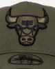 New Era Chicago Bulls 'Olive/Black' 9FORTY A-Frame Snapback Olive/Black