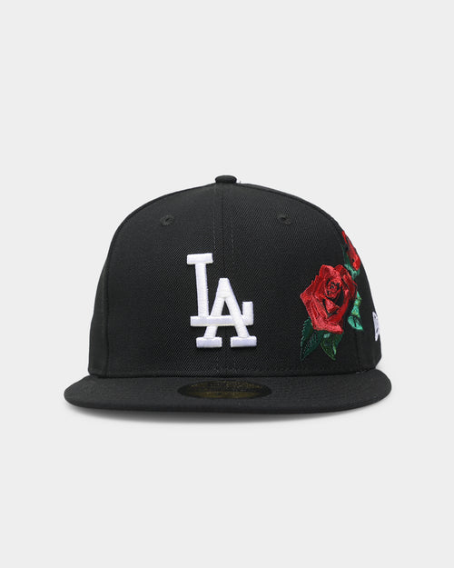New Era Los Angeles Dodgers 'Rose Emblem' 59FIFTY Fitted Black/Rose