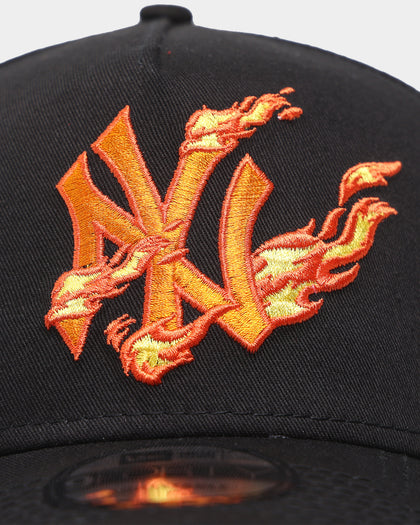 New Era New York Yankees 'Flamin' Hot' 9FORTY A-Frame Snapback Black/Flame