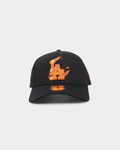 New Era Los Angeles Dodgers 'Flamin' Hot' 9FORTY A-Frame Snapback Black/Flame