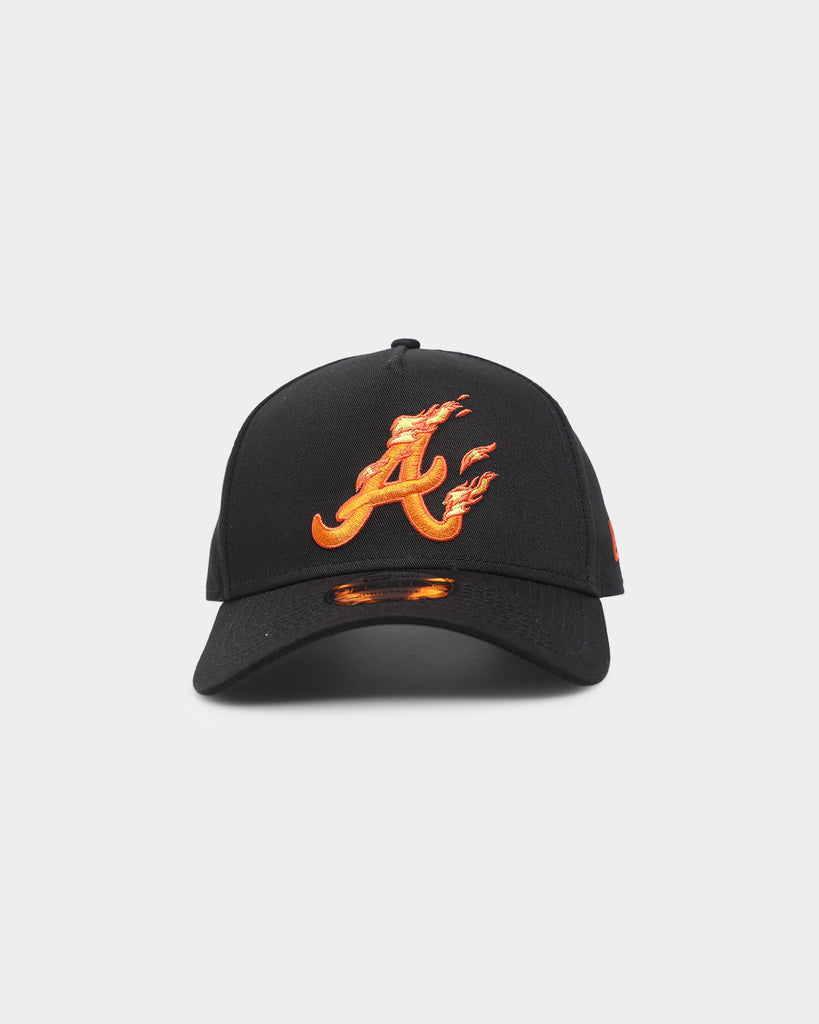 New Era Atlanta Braves 'Flamin' Hot' 9FORTY A-Frame Snapback Black