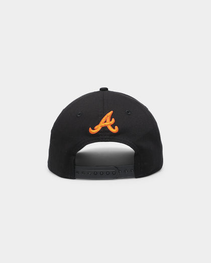 New Era Atlanta Braves 'Flamin' Hot' 9FORTY A-Frame Snapback Black/Flame