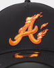 New Era Atlanta Braves 'Flamin' Hot' 9FORTY A-Frame Snapback Black/Flame