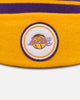 Mitchell & Ness Los Angeles Lakers Team Pom Beanie Purple