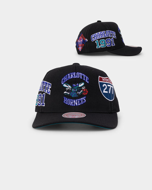 Mitchell & Ness Charlotte Hornets 'Highway' Pro Crown Snapback Black