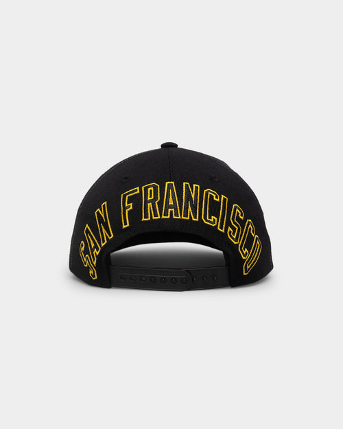 Mitchell & Ness Golden State Warriors 'Highway' Pro Crown Snapback Black