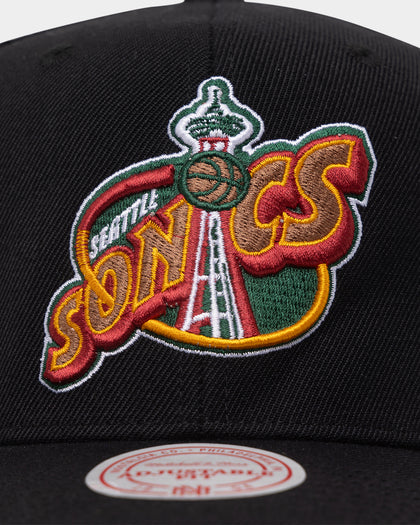 Mitchell & Ness Seattle Supersonics 'Highway' Pro Crown Snapback Black