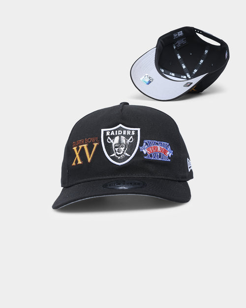 New Era Raiders 'Super Bowl Past Champions' Old Golfer Strapback Black