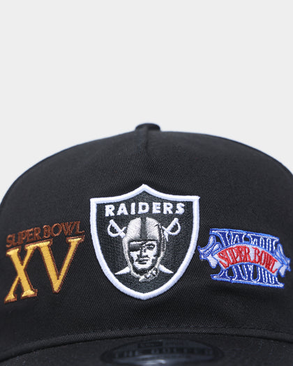 New Era Raiders 'Super Bowl Past Champions' Old Golfer Strapback Black