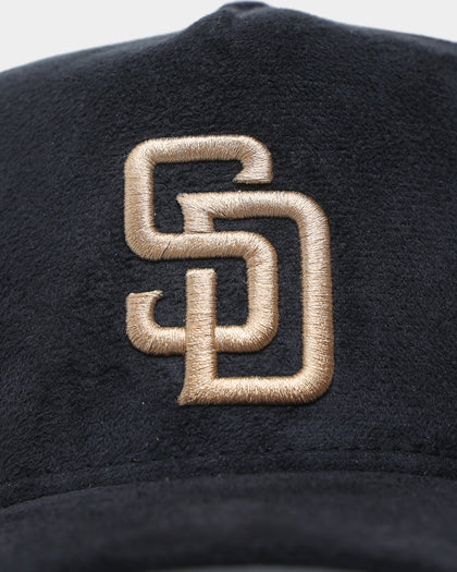 New Era San Diego Padres 'Black/Tan Suede' 9FORTY K-Frame Strapback
