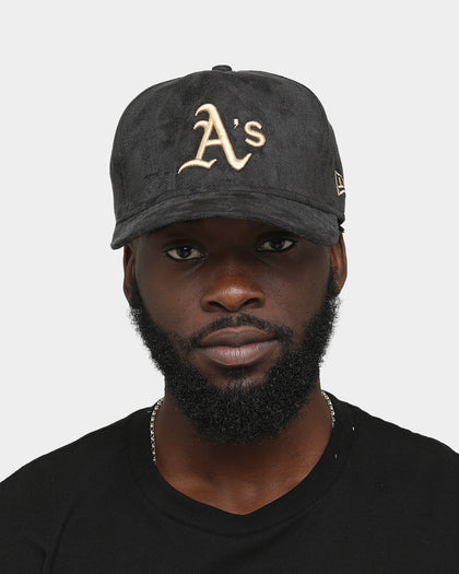 New Era Oakland Athletics 'Black/Tan Suede' 9FORTY K-Frame Strapback