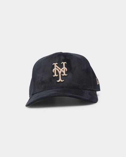 New Era New York Mets 'Black/Tan Suede' 9FORTY K-Frame Strapback