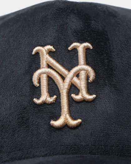 New Era New York Mets 'Black/Tan Suede' 9FORTY K-Frame Strapback
