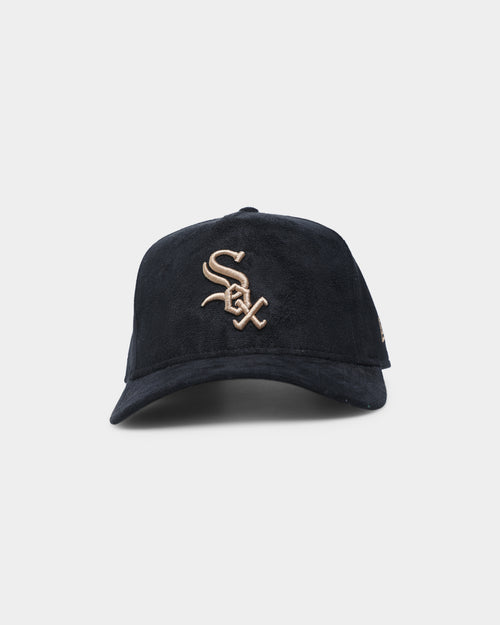 New Era Chicago White Sox 'Black/Tan Suede' 9FORTY K-Frame Strapback