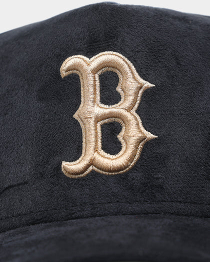 New Era Boston Red Sox 'Black/Tan Suede' 9FORTY K-Frame Strapback