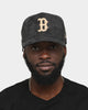 New Era Boston Red Sox 'Black/Tan Suede' 9FORTY K-Frame Strapback