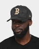 New Era Boston Red Sox 'Black/Tan Suede' 9FORTY K-Frame Strapback