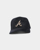 New Era Atlanta Braves 'Black/Tan Suede' 9FORTY K-Frame Strapback