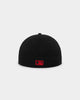 New Era Los Angeles Dodgers "Scarlet Bottom" 59FIFTY Fitted Black/Scarlet