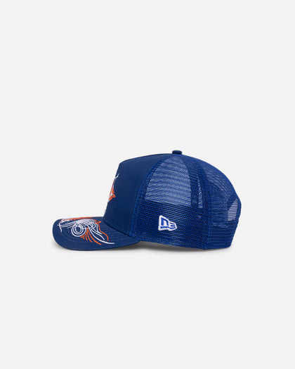 New Era New York Mets  'Flare Designs' 9FORTY A-Frame Trucker Snapback Original Team Colours