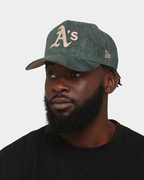 New Era Oakland Athletics 'Forest Suede & Camel' 9FORTY K-Frame Strapback Dark Green